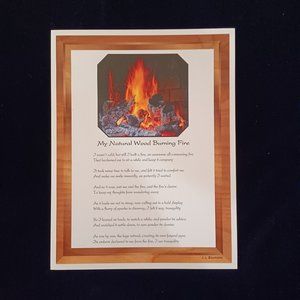 My Natural Wood Burning Fire  by J. L. Baumann
